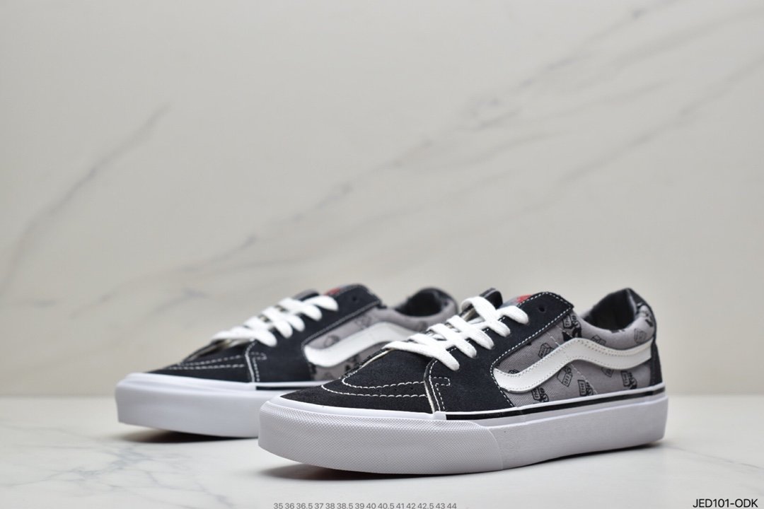 Vans Suede Sk8-Low Grey Black Checkerboard Gevans Official VN0A4UUK4W7