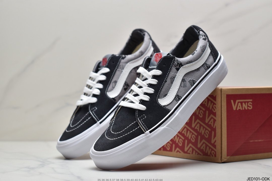 Vans Suede Sk8-Low Grey Black Checkerboard Gevans Official VN0A4UUK4W7