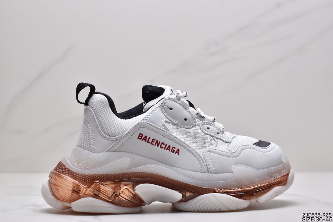 Balenciaga Triple S Clear Sole Sneaker ”Purple/White” Sneakers ”Air Cushion Fresh Taro Purple White” 544351 W06E1 1000