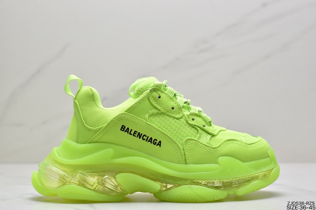 Balenciaga Triple S Clear Sole Sneaker ”Purple/White” Sneakers ”Air Cushion Fresh Taro Purple White” 544351 W06E1 1000