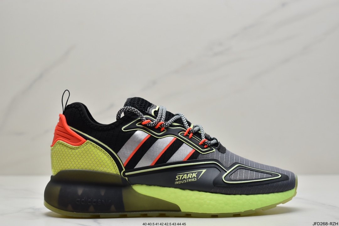 Adidas Originals ZX 2K Boost New Popcorn Cushioning Casual Sports Running Shoes CQ2768