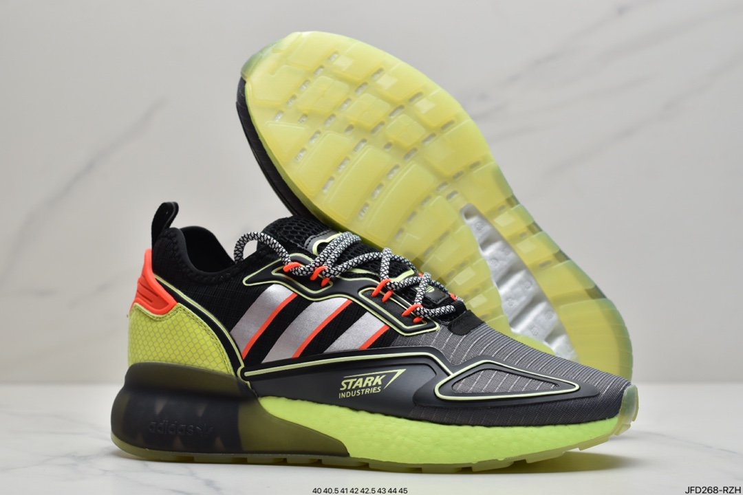 Adidas Originals ZX 2K Boost New Popcorn Cushioning Casual Sports Running Shoes CQ2768