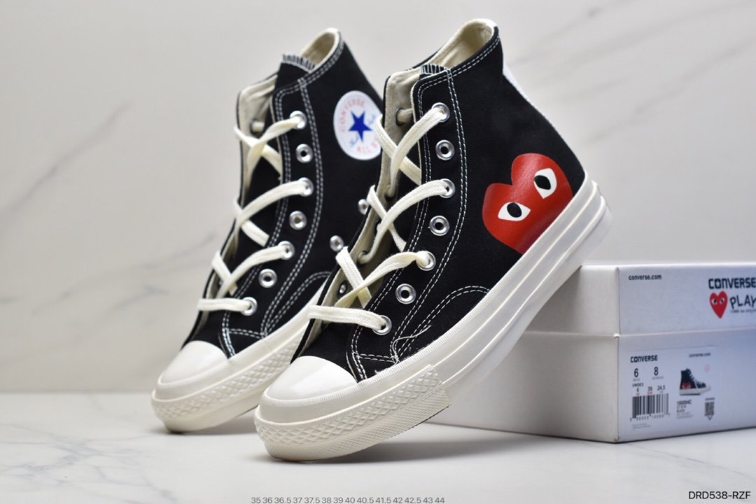 Kawakubo Ling CDG x Converse chuck taylor all star classic 1970S vulcanized canvas shoes series 150204C