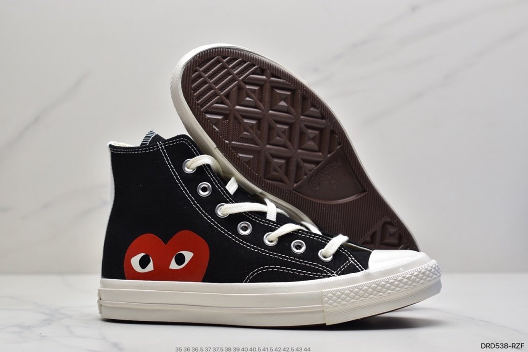 Kawakubo Ling CDG x Converse chuck taylor all star classic 1970S vulcanized canvas shoes series 150204C