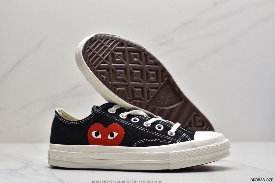 Kawakubo Ling CDG x Converse chuck taylor all star classic 1970S vulcanized canvas shoes series 150204C