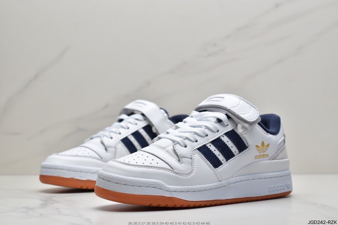 Adidas Forum 84 Low OG ”Bright Blue” White and Blue Low Top All-match Trend Casual Sports Sneakers S23764