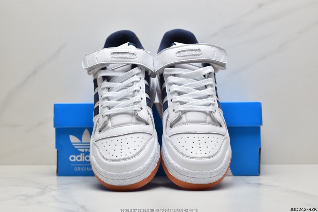 Adidas Forum 84 Low OG ”Bright Blue” White and Blue Low Top All-match Trend Casual Sports Sneakers S23764