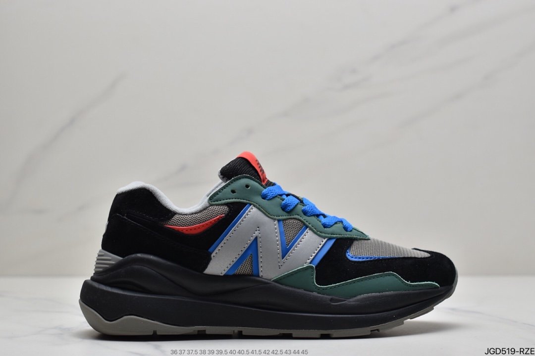 New Balance M5740 Series Retro Dad Style Casual Sports Jogging Shoes ”Black Midnight Blue Silver Gray White Powder” W5740TA