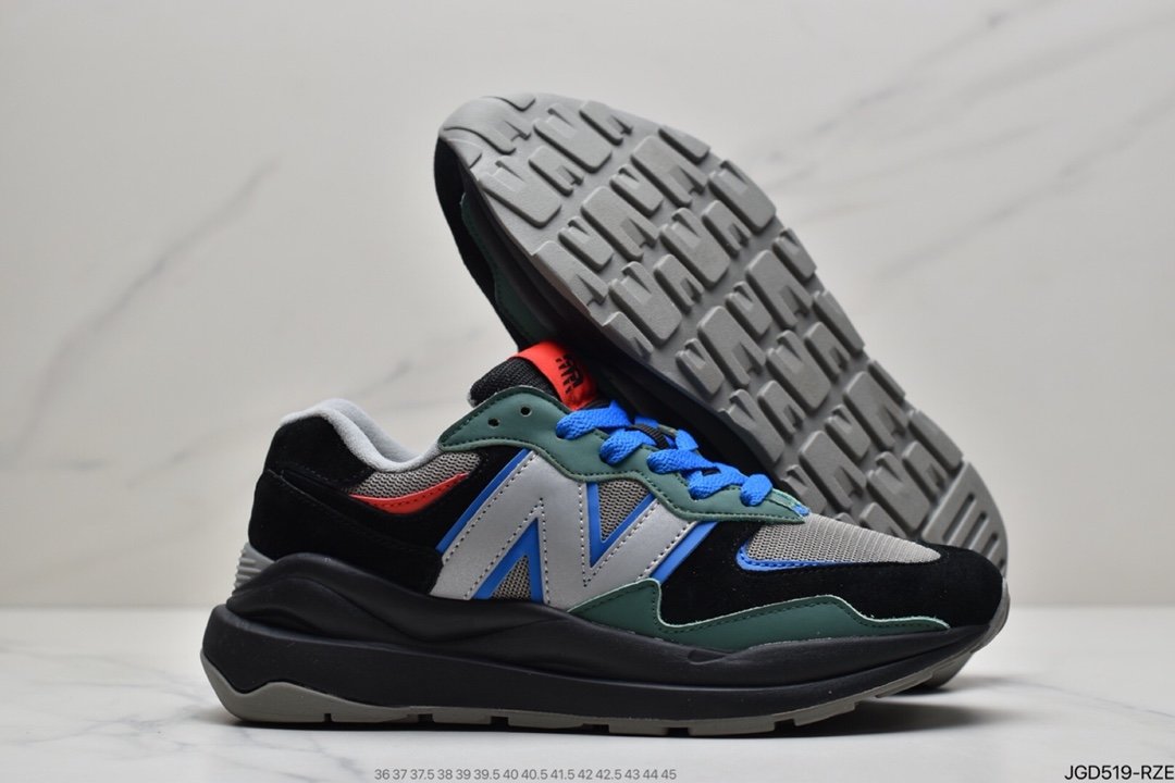 New Balance M5740 Series Retro Dad Style Casual Sports Jogging Shoes ”Black Midnight Blue Silver Gray White Powder” W5740TA