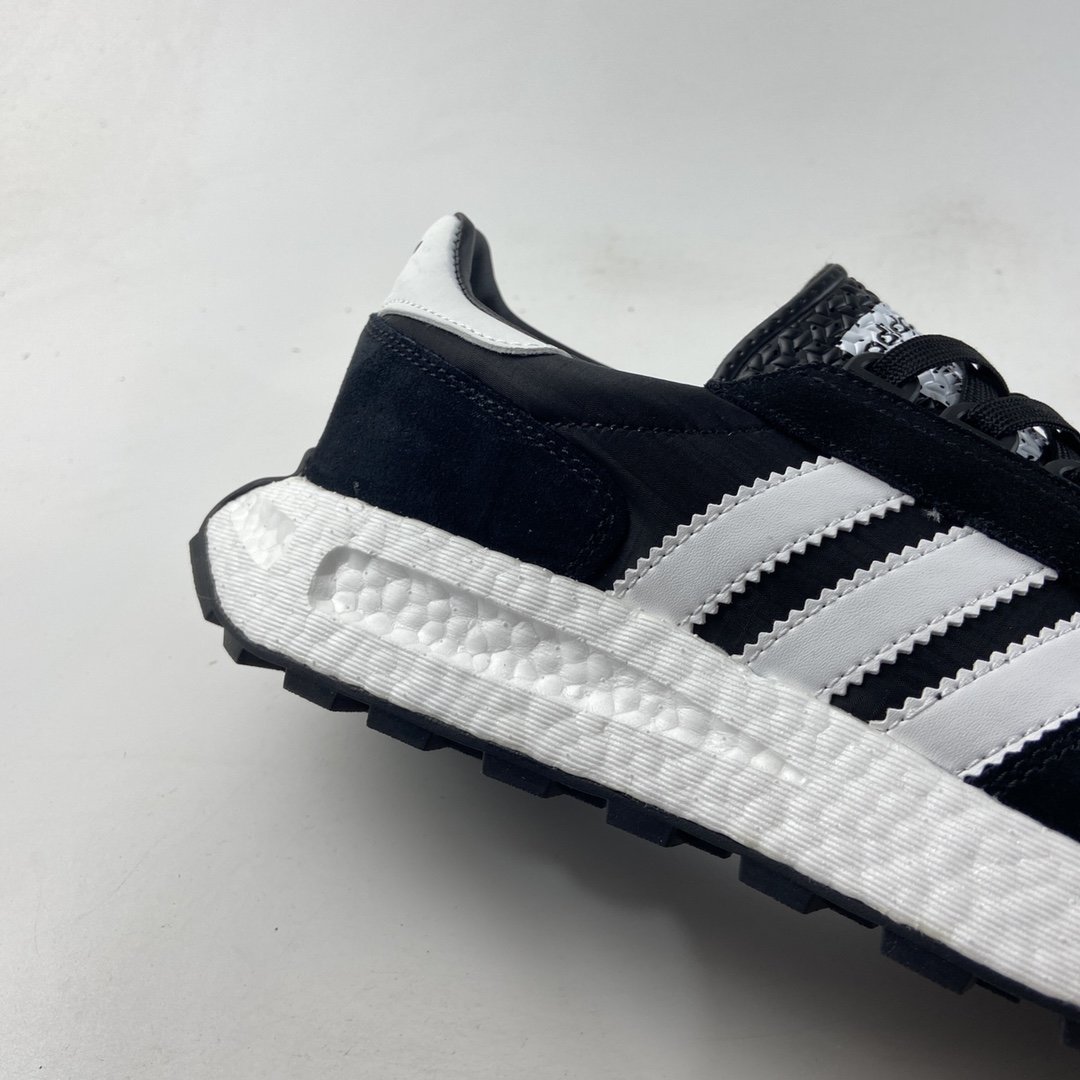 Adidas Racing 1 Boost Prototype Popcorn Midsole Retro Sports Casual Running Shoes Q47001