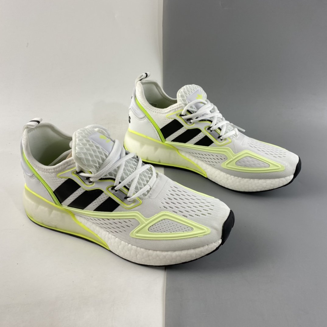 Adidas ZX 2K Boost Mesh Knit Breathing Face Cover Foot Casual Sports Jogging Shoes GY2630