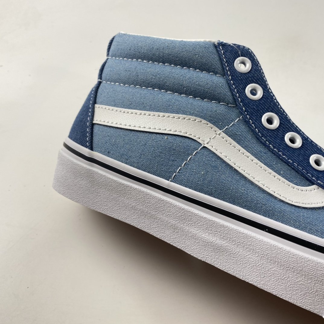 Vans SK8-HI TAPERED Vans official sailor moon blue side stripe retro high-top canvas shoes VN0A3MV8Q691