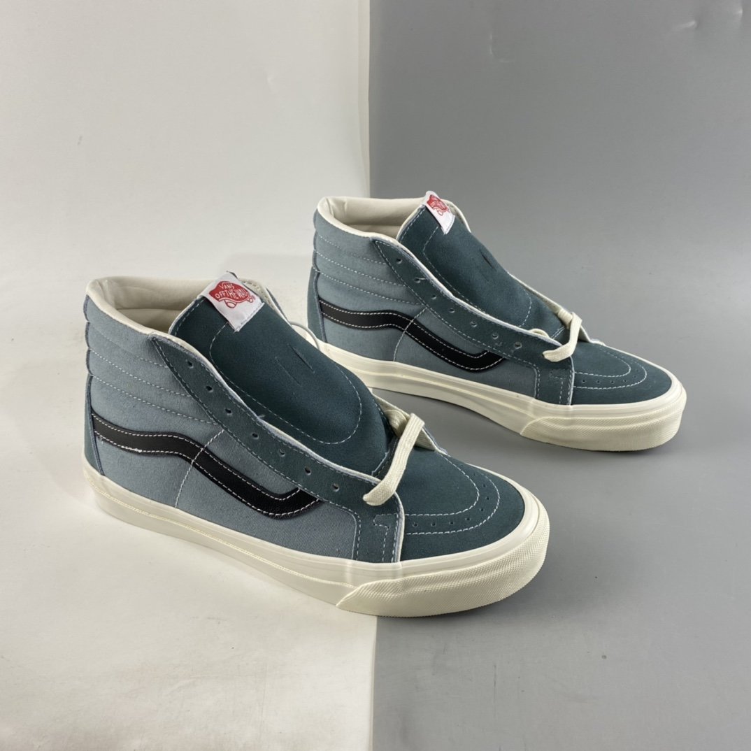 Vans SK8-Hi Vans smog blue high-top classic canvas shoes VN0A4BVB20R