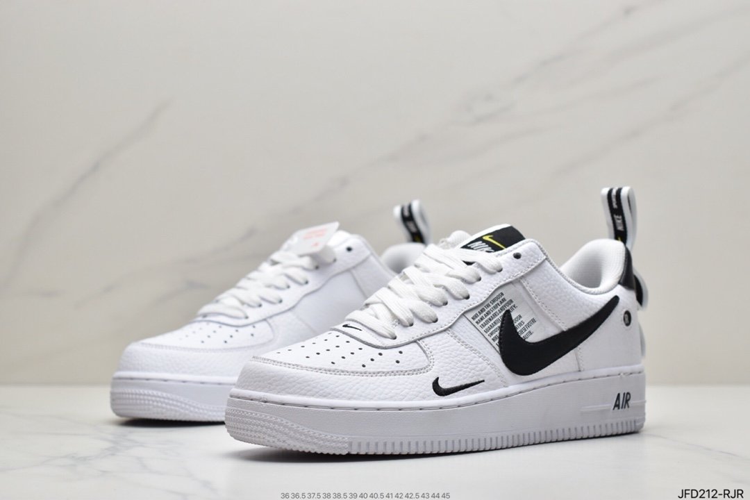 Nike Air Force 1 ′07 Low Premium ”White/Black” Air Force One Classic AJ7747-100