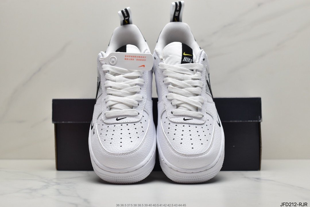 Nike Air Force 1 ′07 Low Premium ”White/Black” Air Force One Classic AJ7747-100