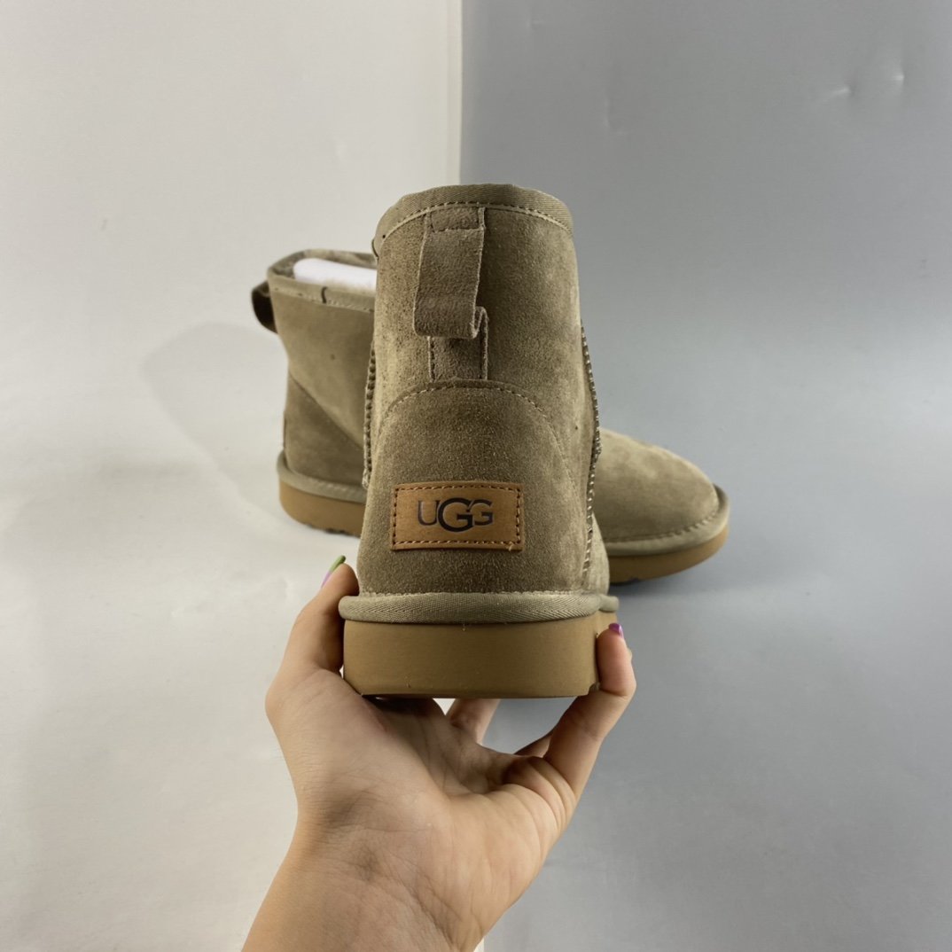 UGG official classic button series sheepskin and fur snow boots 1016222