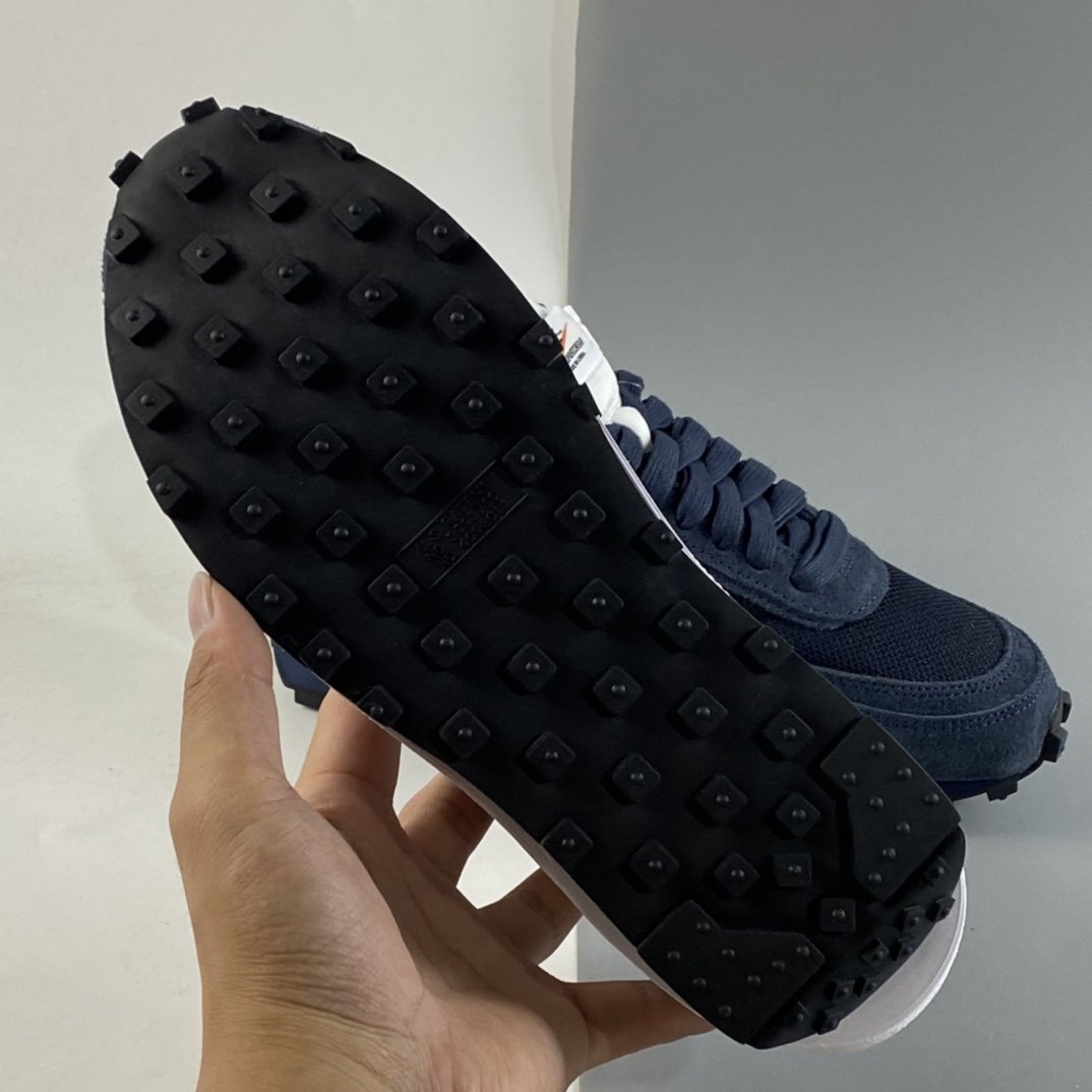 Fragment Design x Sacai x NIKE LDWaffle Joint Overlapping Jogging Shoes DH2684-400