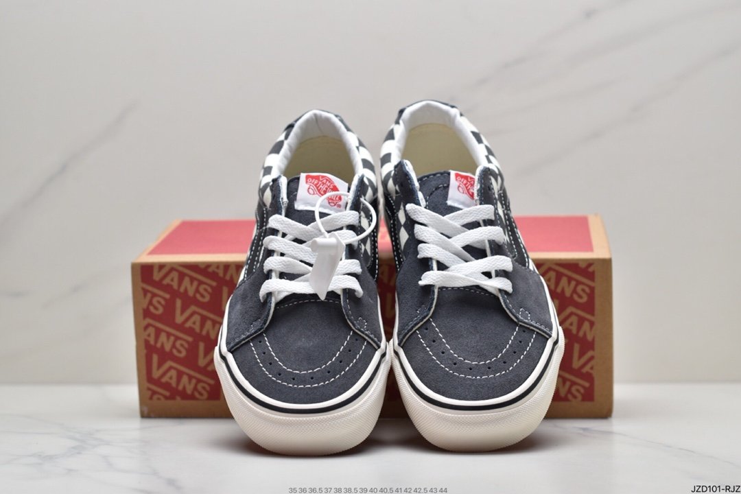 Vans Suede Sk8-Low Grey Black Checkerboard Gevans Official VN0A4UUK4W7