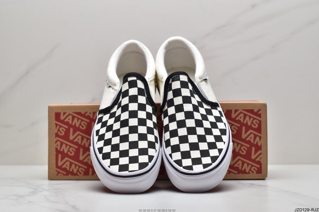 Vans AsHer canvas vulcanized lazy one pedal low-top skateboard shoes VN000SEQIPD