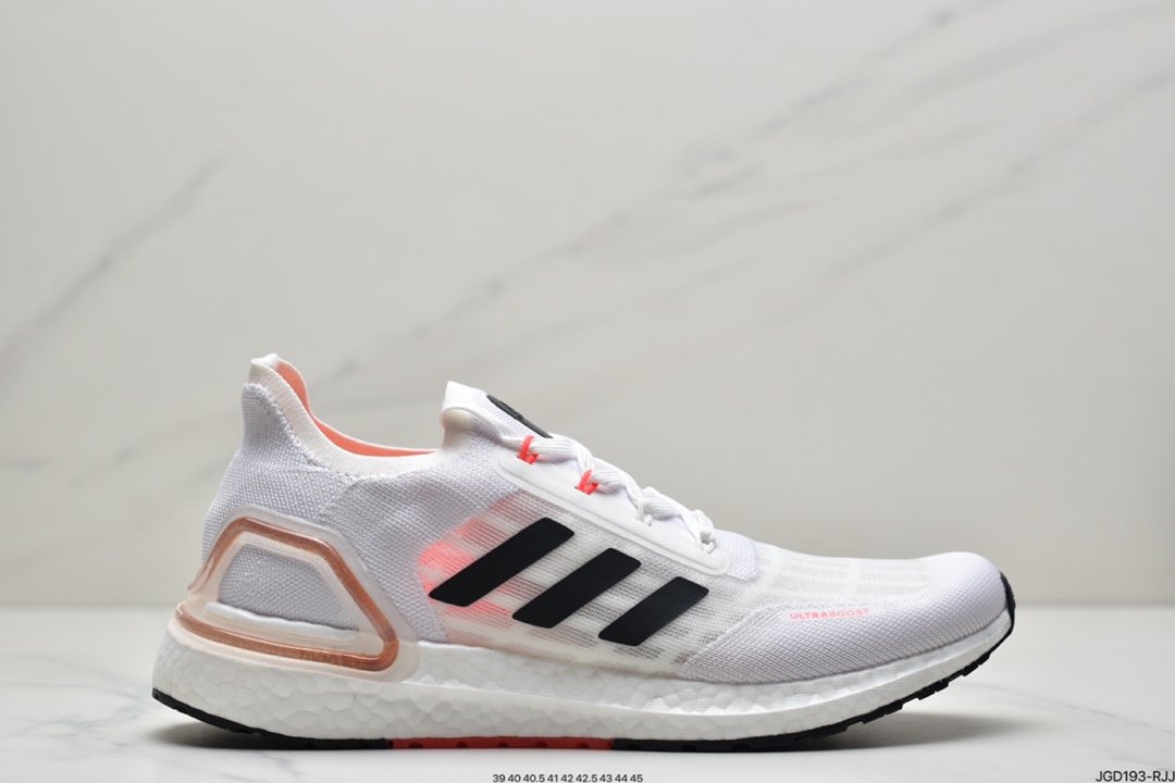 Adidas Ultra Boost_S.RDY ”White/Sky Blue/Peach Pink” UB Summer Edition Sock Knit Upper Casual Sports Jogging Shoes FY3470