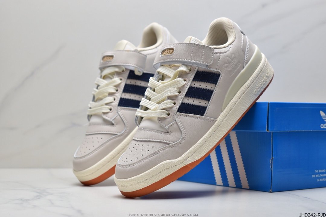 Adidas Forum 84 Low OG ”Bright Blue” White and Blue Low Top All-match Trend Casual Sports Sneakers S23764