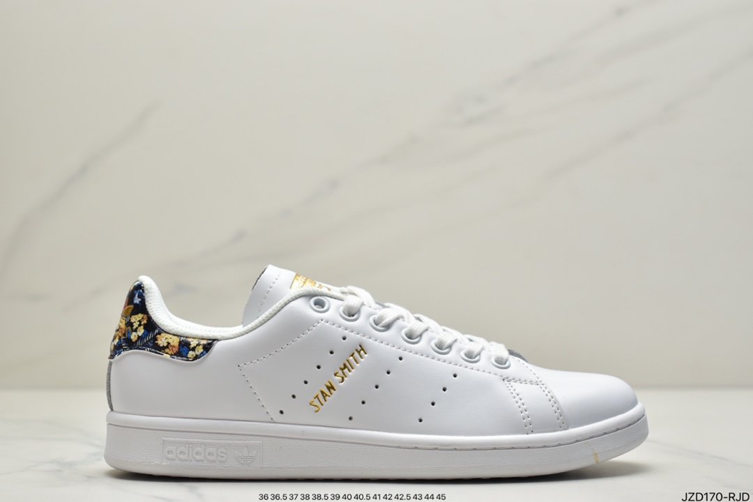 Adidas/Clover Stan Smith 19 New Couple Black and White Classic Smith Board Shoes BD7451 BD7452