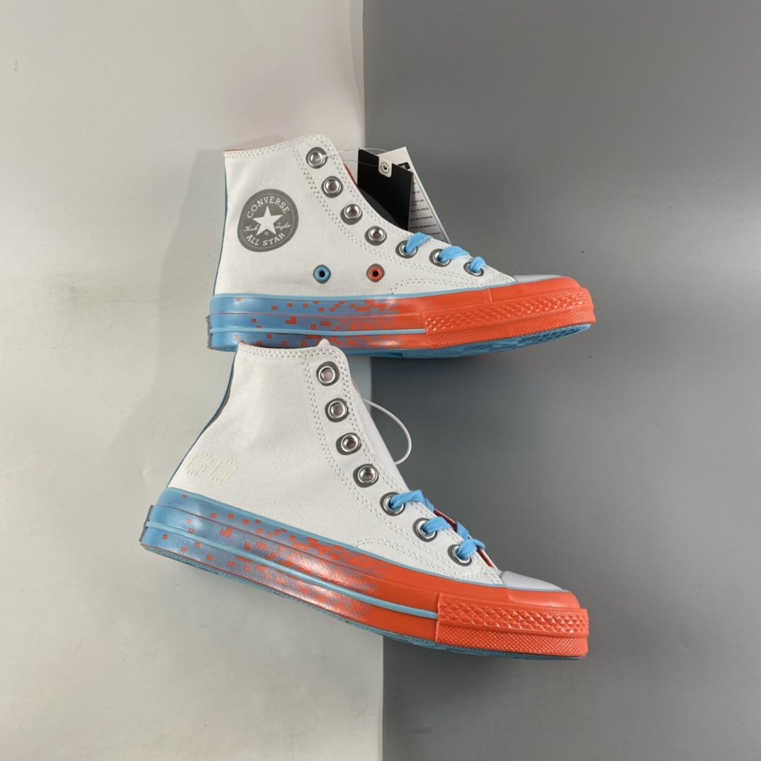 Converse Chuck Taylor All Star 1970s Game Theme White Blue Brick Red 171934C