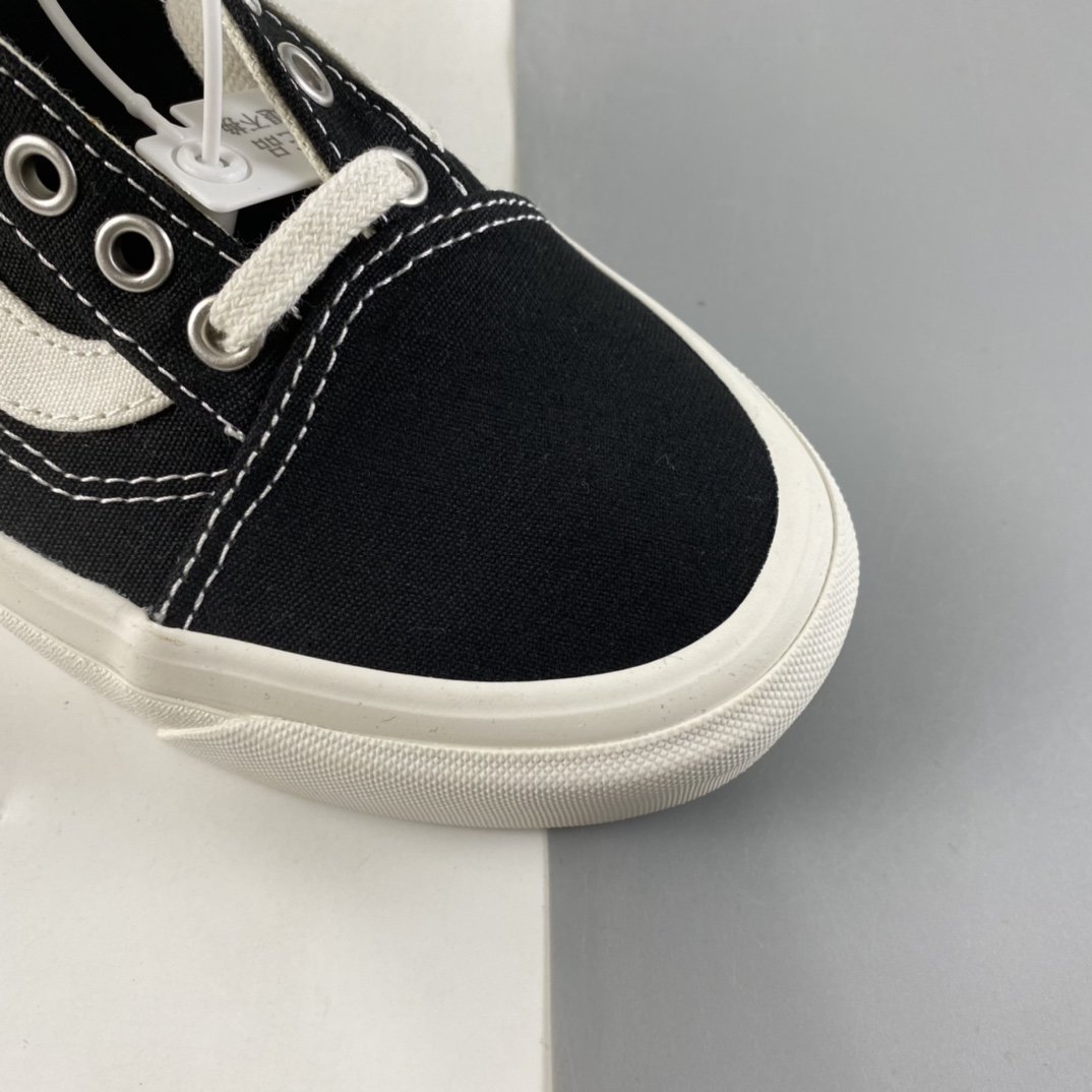 VANS Old Skool TAPERED Vans 2021 black and white classic low-top canvas shoes VN0A54F49FN