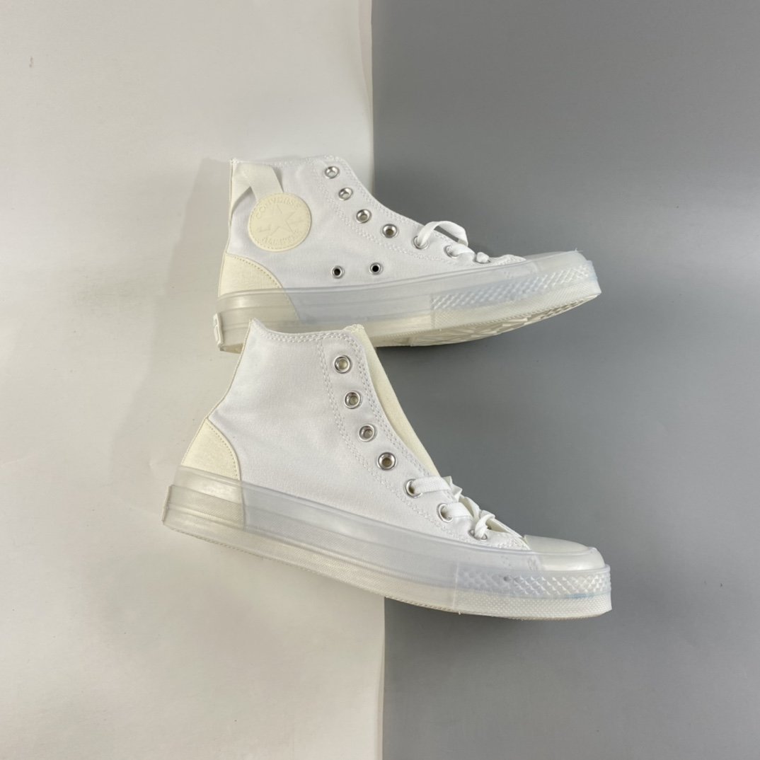 Converse Chuck Taylor All Star CX neutral crystal jelly bottom contrast canvas high-top shoes 172471C