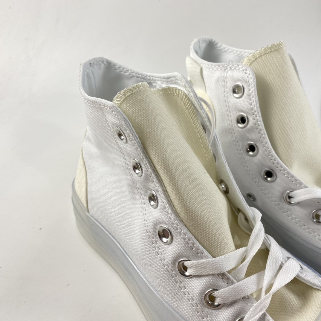 Converse Chuck Taylor All Star CX neutral crystal jelly bottom contrast canvas high-top shoes 172471C